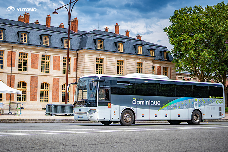 Yutong Bus at the Paris grand sports gathering
